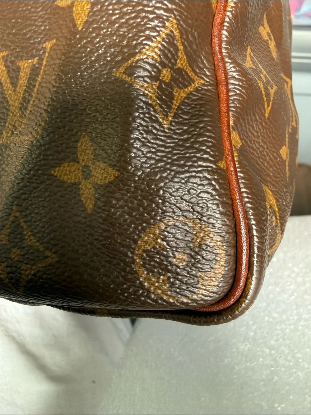 Louis Vuitton Monogram Speedy 30 Hand Bag SD1179 Auth Used